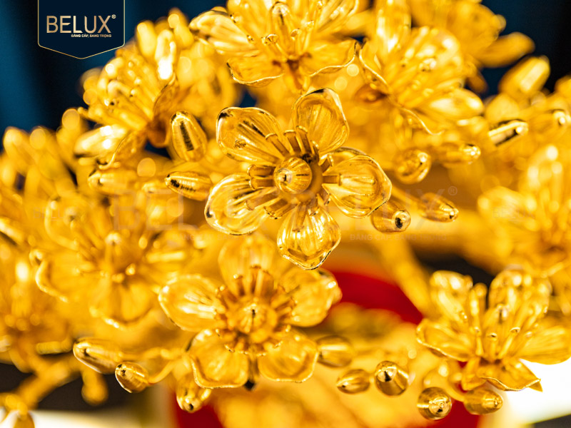 Mai Khai Lộc mạ vàng 24k&nbsp;30x13x31cm